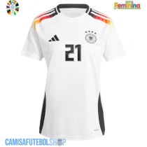 Camisa de time de futebol Alemanha Ilkay Gundogan #21 Replicas 1º Equipamento Feminina Europeu 2024 Manga Curta